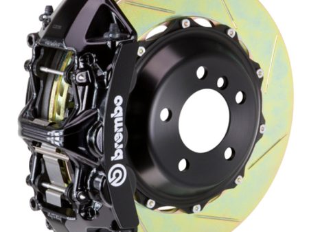 Brembo 05-09 F430 Challenge Rear GT BBK 6 Piston Cast 380x32 2pc Rotor Slotted Type-1-Black Online now