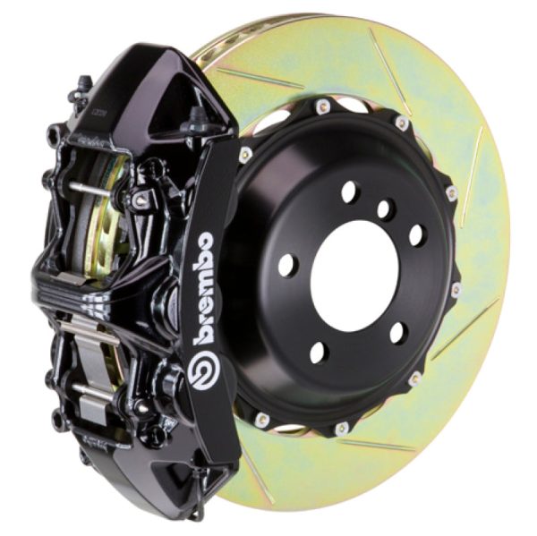 Brembo 05-09 F430 Challenge Rear GT BBK 6 Piston Cast 380x32 2pc Rotor Slotted Type-1-Black Online now