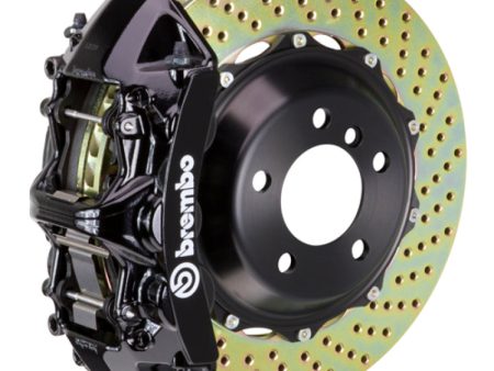 Brembo 05-09 F430 Challenge Rear GT BBK 6 Piston Cast 380x32 2pc Rotor Drilled-Black Online