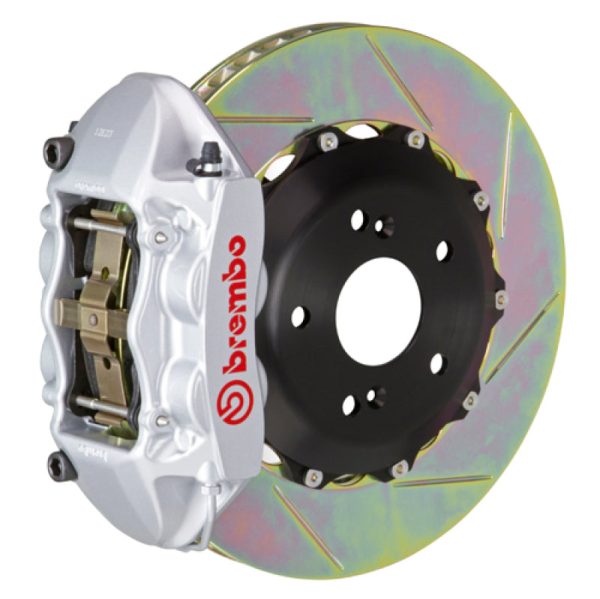 Brembo 07-15 TT 3.2L 09-15 TTS 12-13 TT RS Rr GT BBK 4Pist Cast 328x28 2pc Rotor Slot Type1-Silver Online