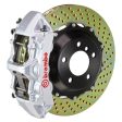 Brembo 08-16 R8 4.2 5.2 (CC Brake Eqpt) Rr GT BBK 6Pis Cast 380x32 2pc Rotor Drilled-Silver Online Hot Sale