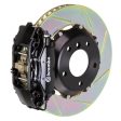 Brembo 06-09 S2000 Rear GT BBK 4 Piston Cast 328x28 2pc Rotor Slotted Type-1-Black Sale