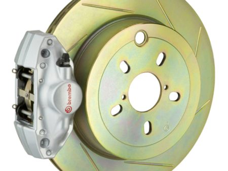 Brembo 02-07 Impreza WRX Rear GT BBK 2 Piston Cast 2pc 316 x20 1pc Rotor Slotted Type1-Silver Online