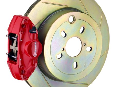 Brembo 02-07 Impreza WRX Rear GT BBK 2 Piston Cast 2pc 316 x20 1pc Rotor Slotted Type1-Red Online