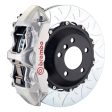 Brembo 08-16 R8 4.2 5.2 (CC Brake Eqpt) Rr GT BBK 6Pis Cast 380x32 2pc Rotor Slotted Type3-Silver Discount