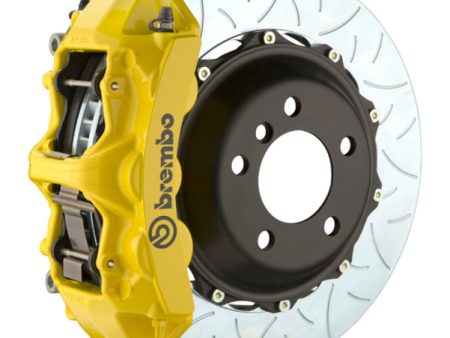 Brembo 08-09 F430 Scuderia Rr GT BBK 6Pis Cast 380x32 2pc Rotor Slotted Type3-Yellow Online Hot Sale