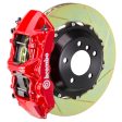 Brembo 05-09 F430 Challenge Rear GT BBK 6 Piston Cast 380x32 2pc Rotor Slotted Type-1-Red Online Sale