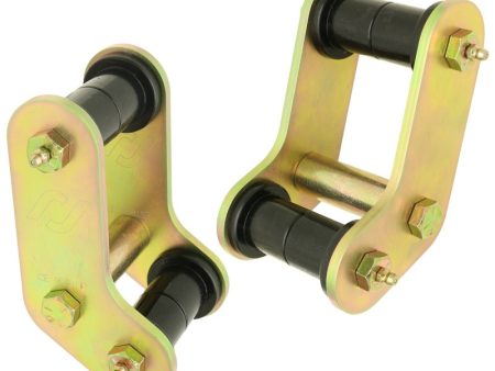 RockJock Boomerang YJ Leaf Spring Shackles Rear w  Urethane Bushings For Pro Comp Springs For Discount