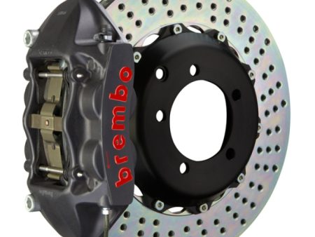 Brembo 07-15 TT 3.2L 09-15 TTS 12-13 TT RS Rr GTS BBK 4 Pist Cast 328x28 2pc Rotor Drilled-Black HA on Sale