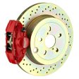 Brembo 02-07 Impreza  wRX (GD GG) Rear GT BBK 2 Piston Cast 2pc 316 x20 1pc Rotor Drilled-Red Hot on Sale