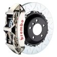 Brembo 05-09 F430 Challenge Rear GTR BBK 6 Piston Billet 380x32 2pc Rotor Slotted Type3- Nickel For Sale