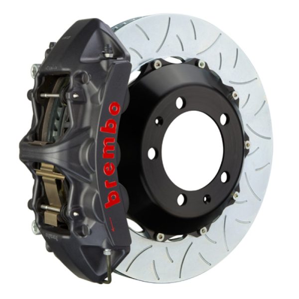 Brembo 08-16 R8 4.2 5.2 (CC Brake Eqpt) Rr GTS BBK 6Pis Cast 380x32 2pc Rtr Slot Type3-Black HA Online Hot Sale