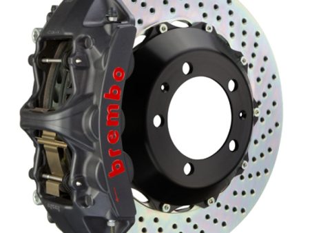 Brembo 08-16 R8 4.2 5.2 (CC Brake Eqpt) Rr GTS BBK 6Pis Cast 380x32 2pc Rotor Drilled-Black HA Cheap