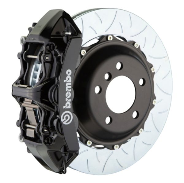 Brembo 08-09 F430 Scuderia Rr GT BBK 6Pis Cast 380x32 2pc Rotor Slotted Type3-Black Hot on Sale