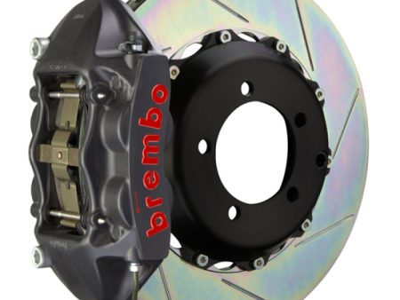 Brembo 06-09 Honda S2000 Rear GTS BBK 4 Piston Cast 328x28 2pc Rotor Slotted Type-1-Black HA Hot on Sale