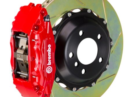 Brembo 00-06 Suburban Rear GT BBK 4 Piston Cast 2pc 355x32 2pc Rotor Slotted Type1-Red Online now